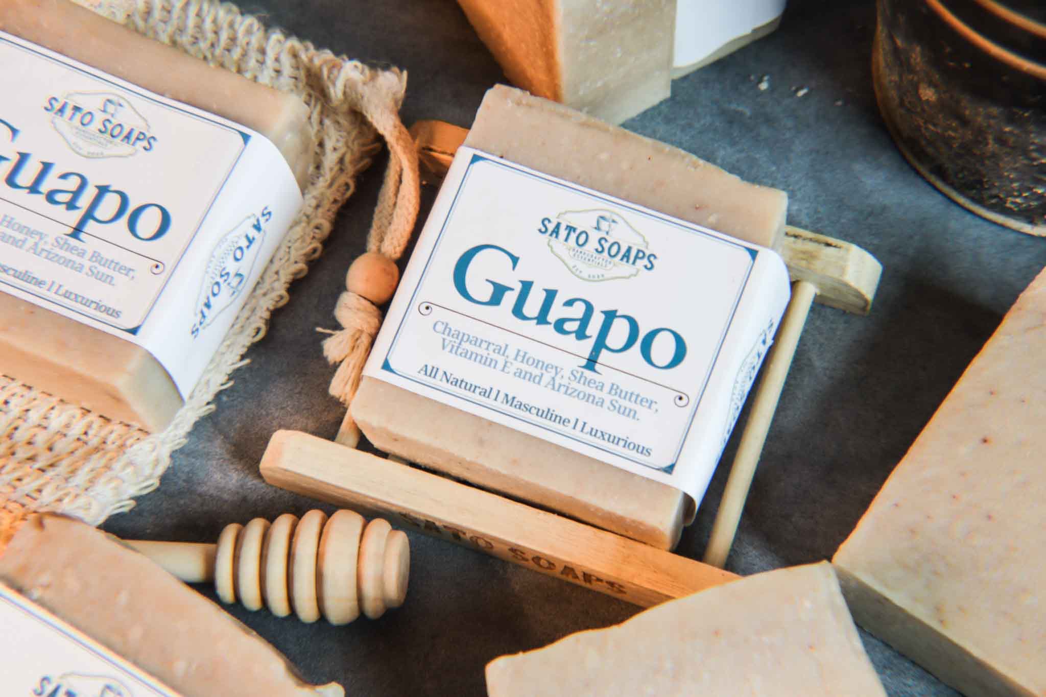 Guapo (Chaparral Herb and Honey Mens Soap Bar)