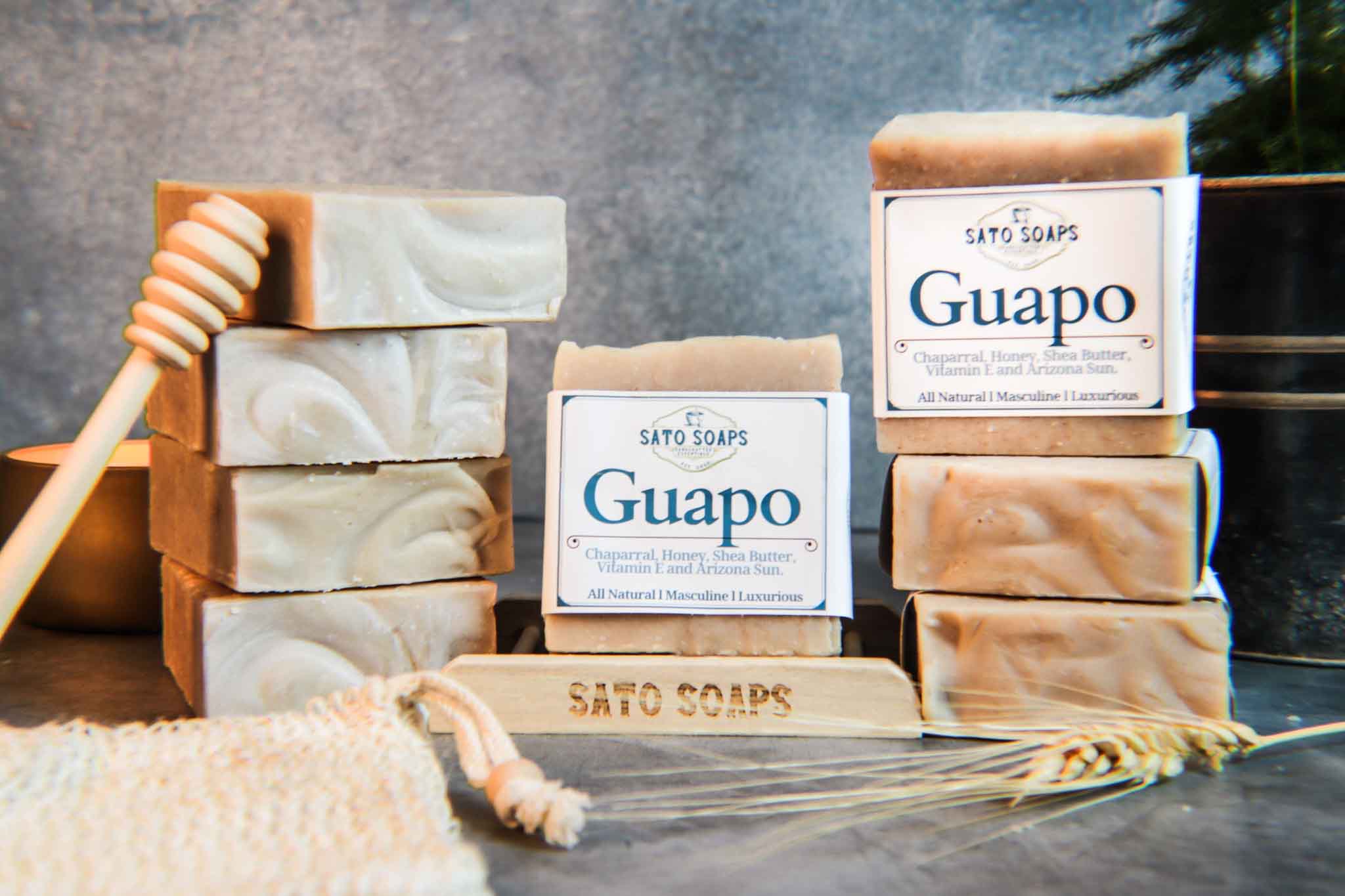 Guapo (Chaparral Herb and Honey Mens Soap Bar)
