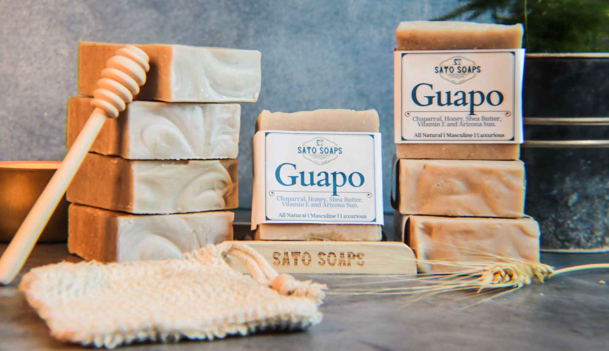 Guapo (Chaparral Herb and Honey Mens Soap Bar)