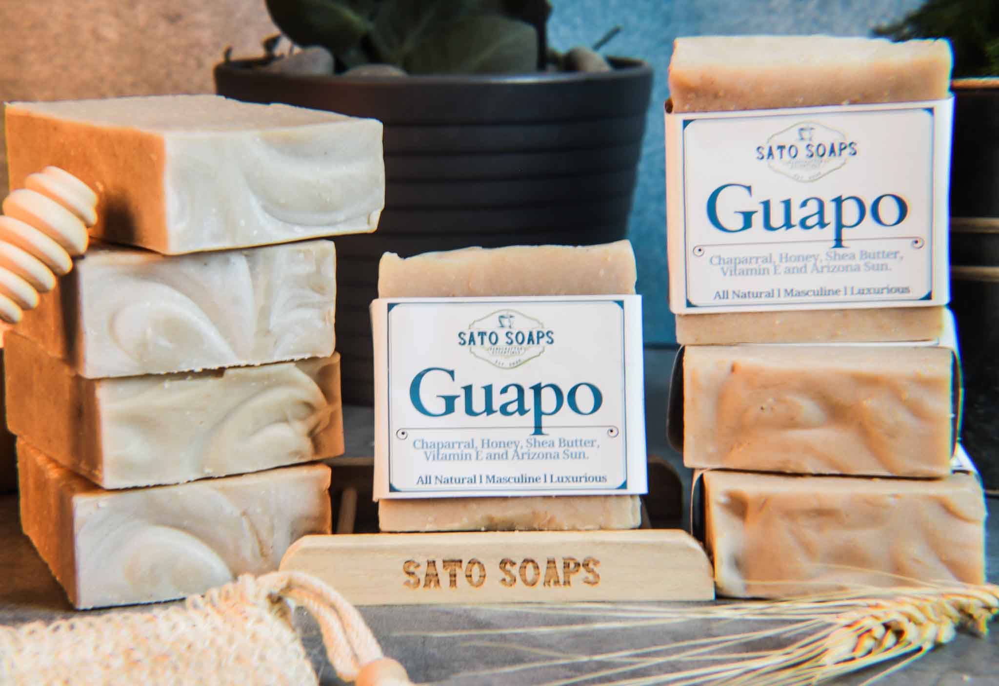 Guapo (Chaparral Herb and Honey Mens Soap Bar)