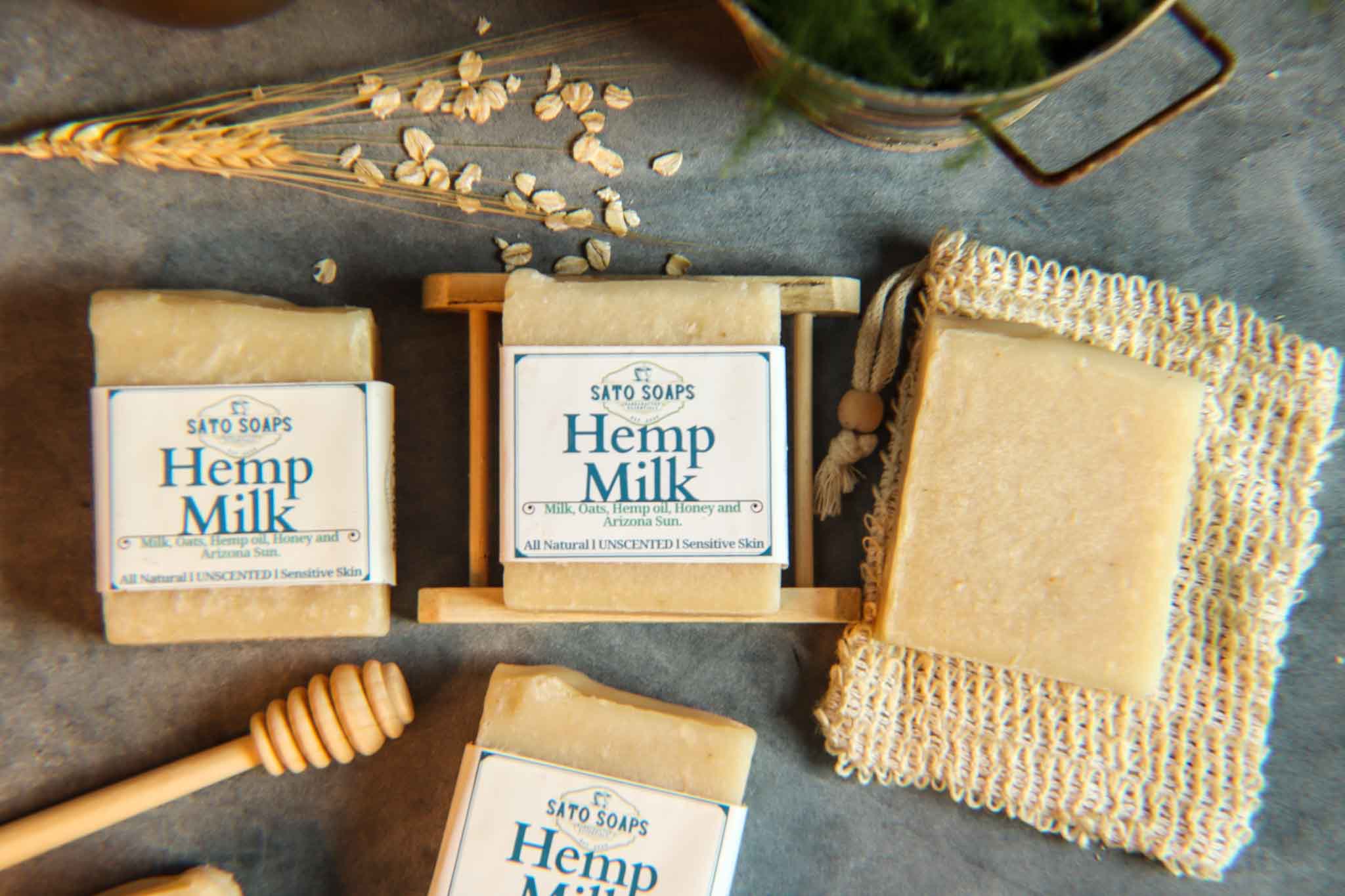 Hemp Milk (Unscented Calming & Nourishing Facial Soap Bar)