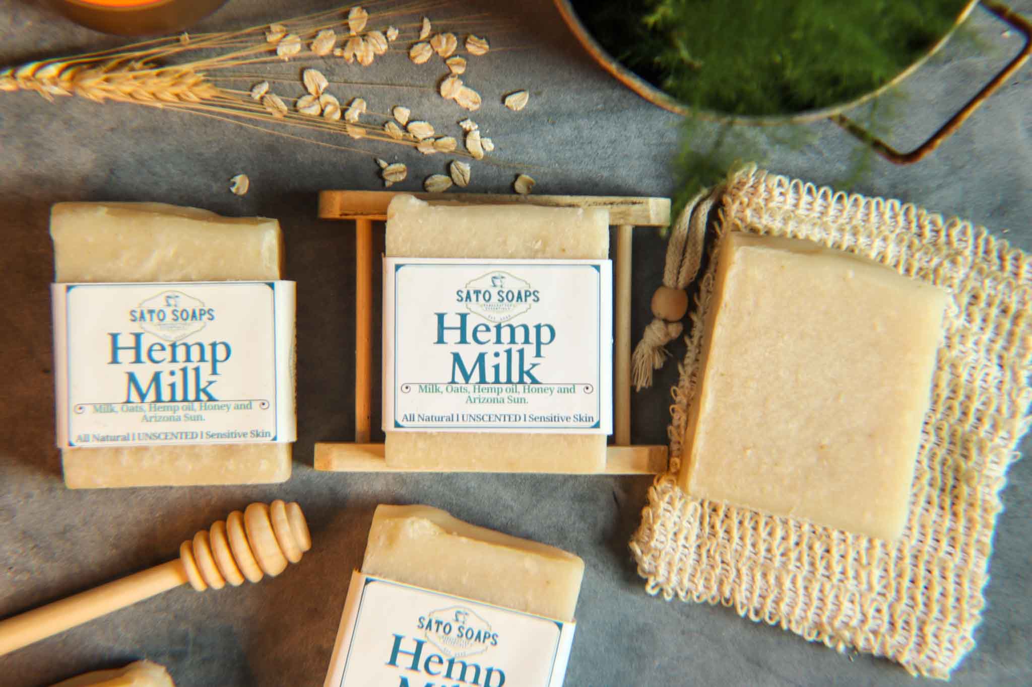 Hemp Milk (Unscented Calming & Nourishing Facial Soap Bar)