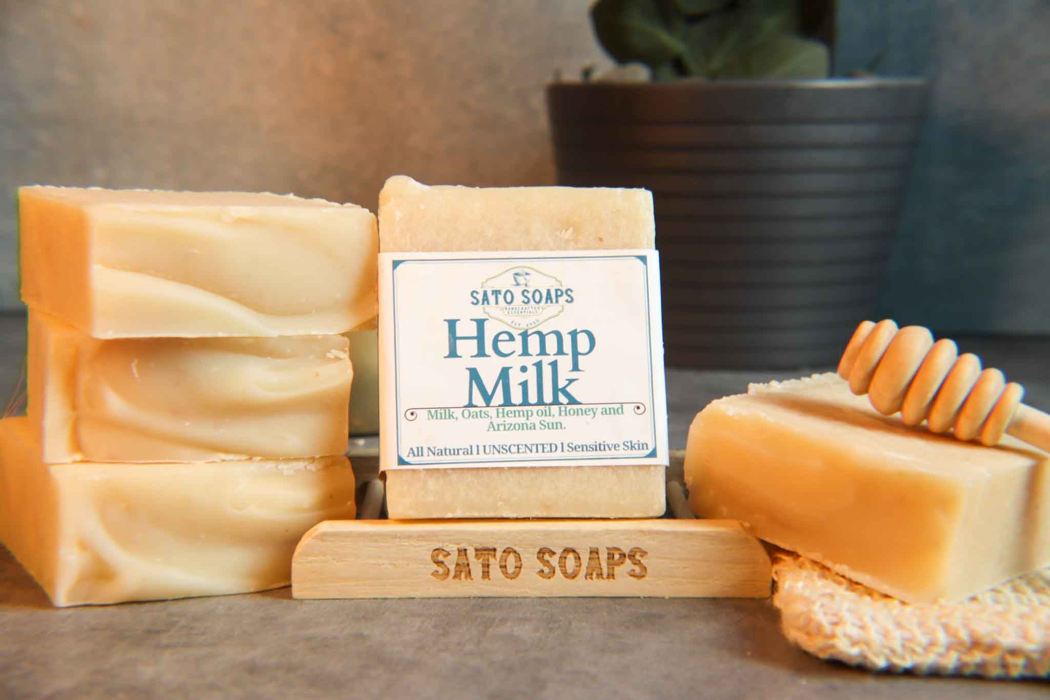 Hemp Milk (Unscented Calming & Nourishing Facial Soap Bar)