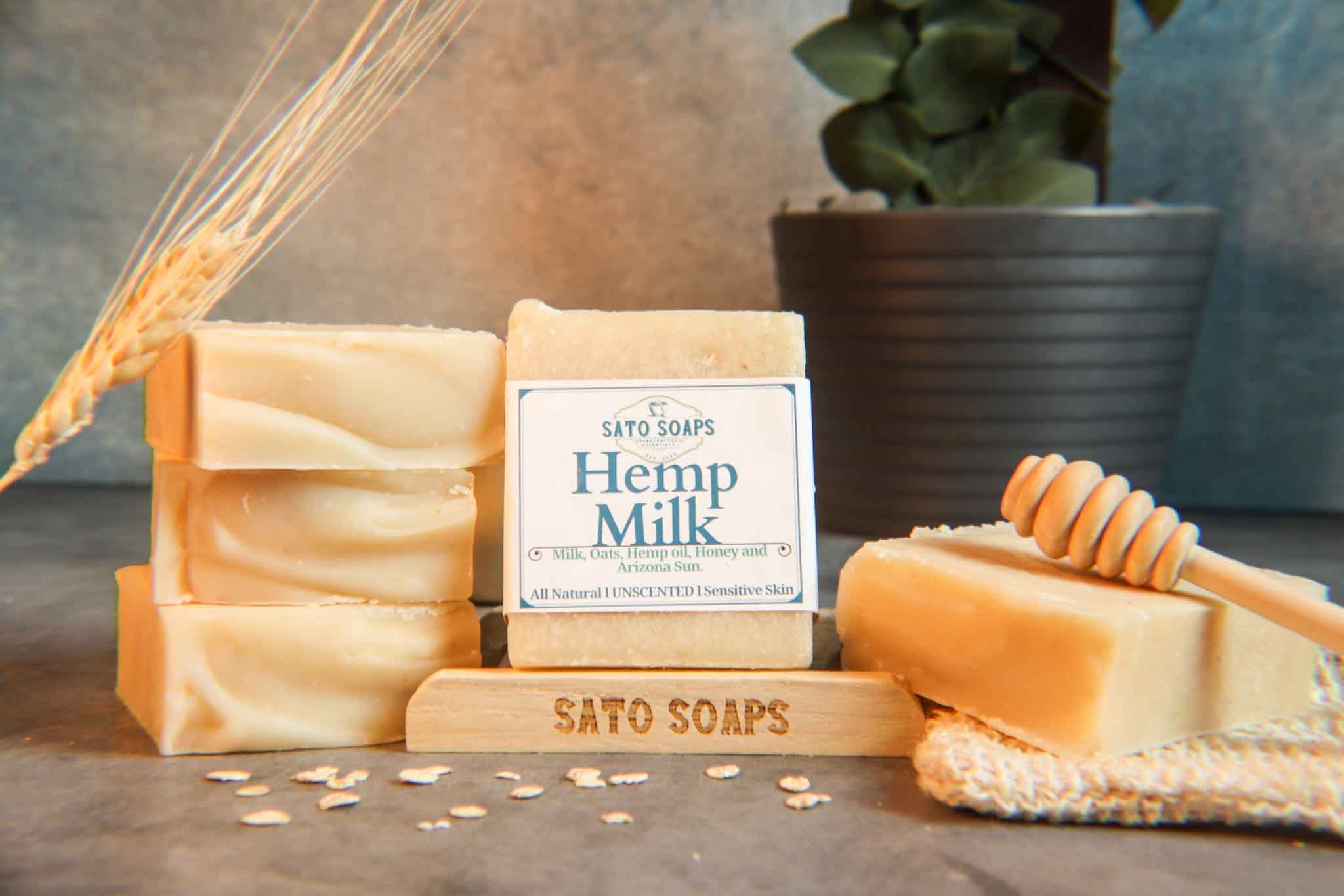 Hemp Milk (Unscented Calming & Nourishing Facial Soap Bar)