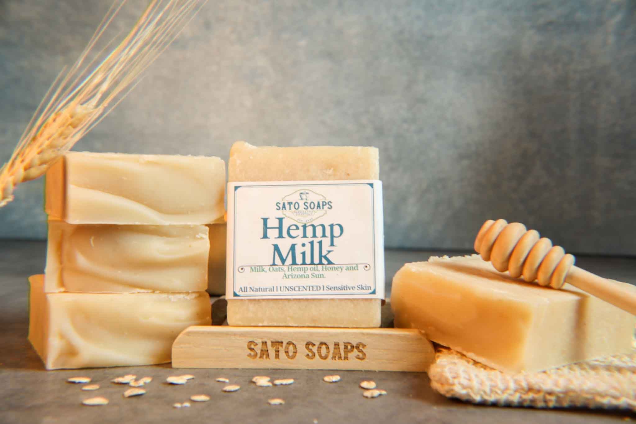 Hemp Milk (Unscented Calming & Nourishing Facial Soap Bar)