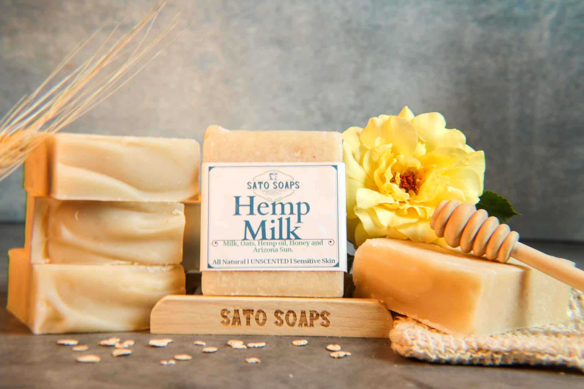 Hemp Milk (Unscented Calming & Nourishing Facial Soap Bar)