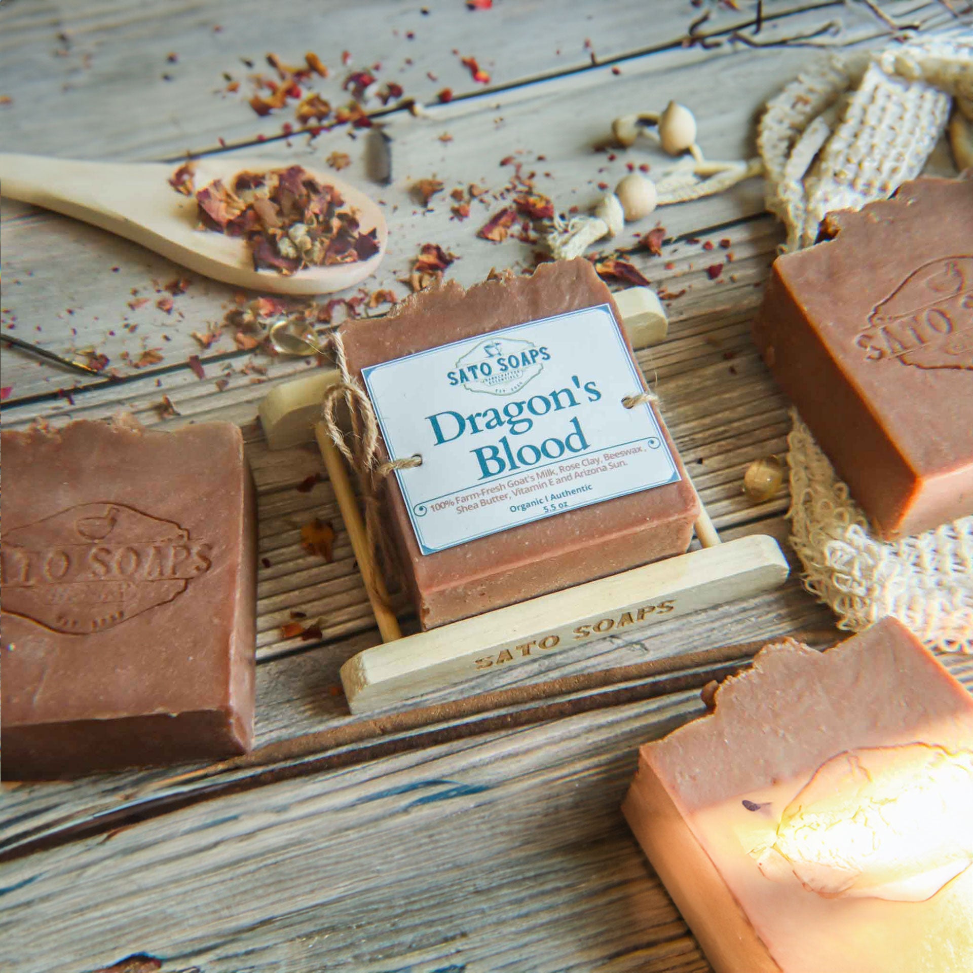 Dragon's Blood (Goatmilk with Shea Butter and Rose Clay Body Soap Bar)