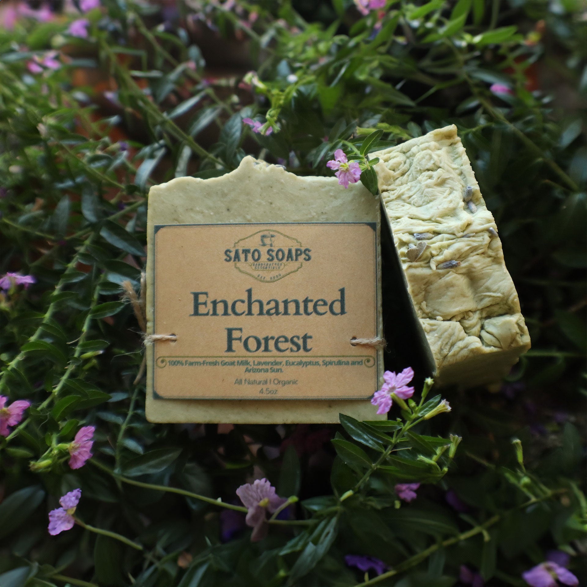 Enchanted Forest (Relaxing Goat Milk & Eucalyptus-Lavender Soap Bar)