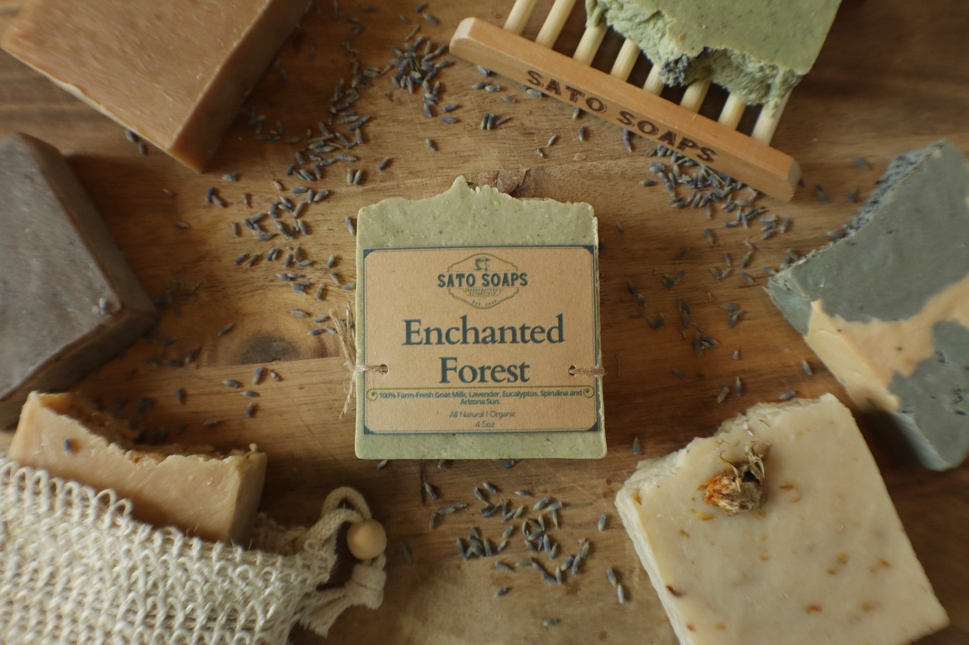 Enchanted Forest (Relaxing Goat Milk & Eucalyptus-Lavender Soap Bar)