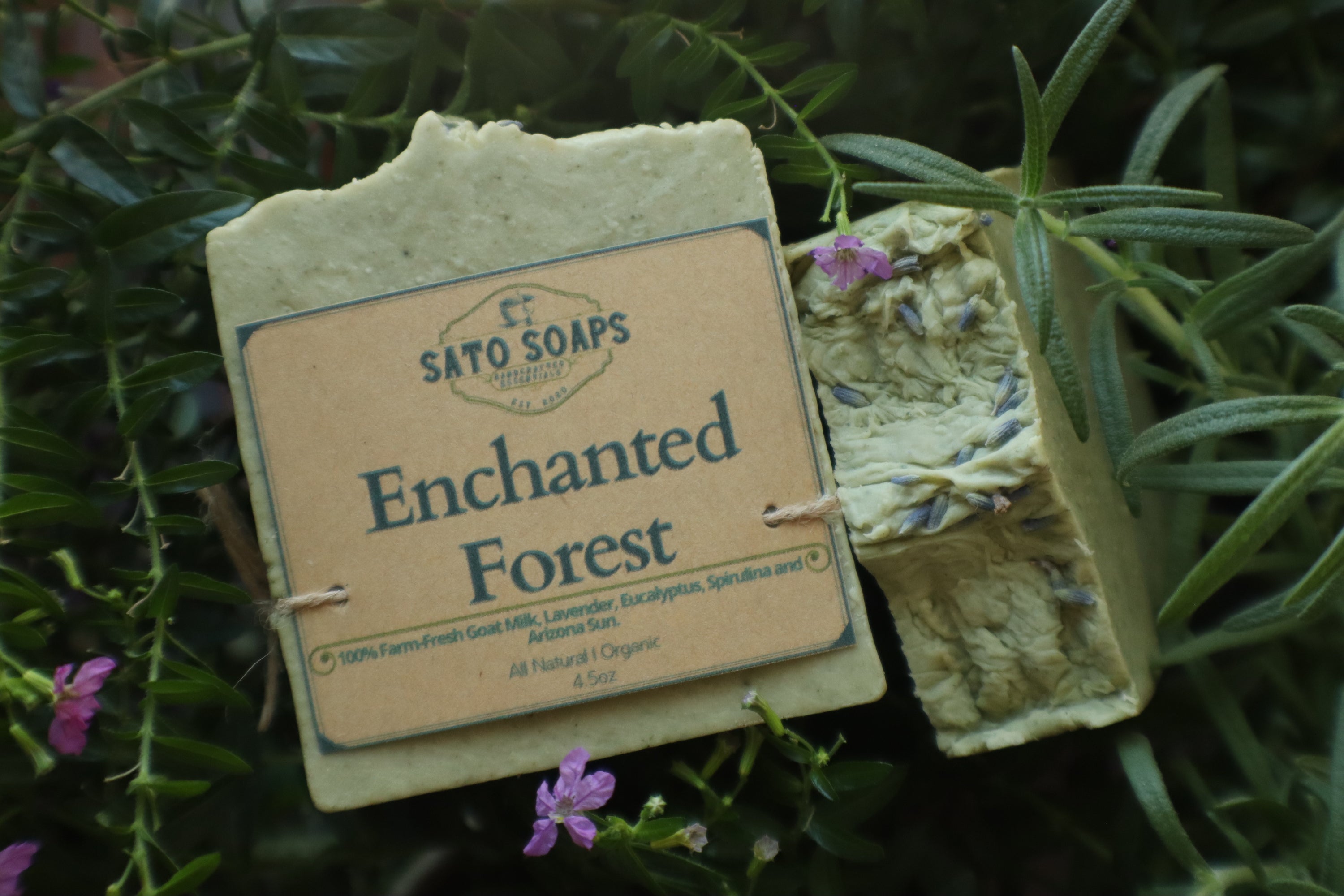 Enchanted Forest (Relaxing Goat Milk & Eucalyptus-Lavender Soap Bar)