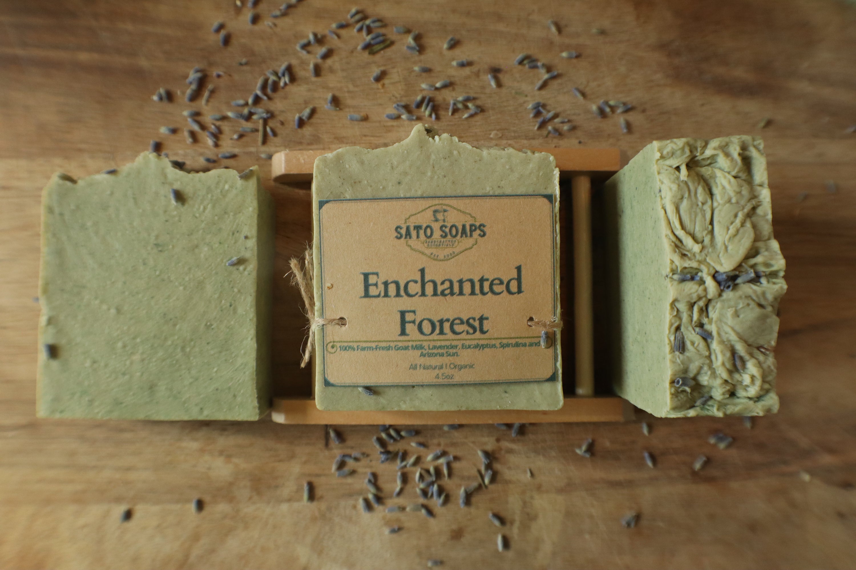 Enchanted Forest (Relaxing Goat Milk & Eucalyptus-Lavender Soap Bar)