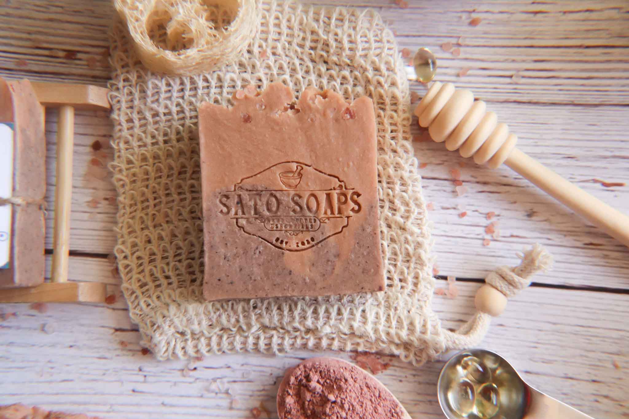 Sunset Beach Bar Soap with Himalayan Pink Salt, Rose Clay, Shea Butter, Vitamin E and Arizona Sun