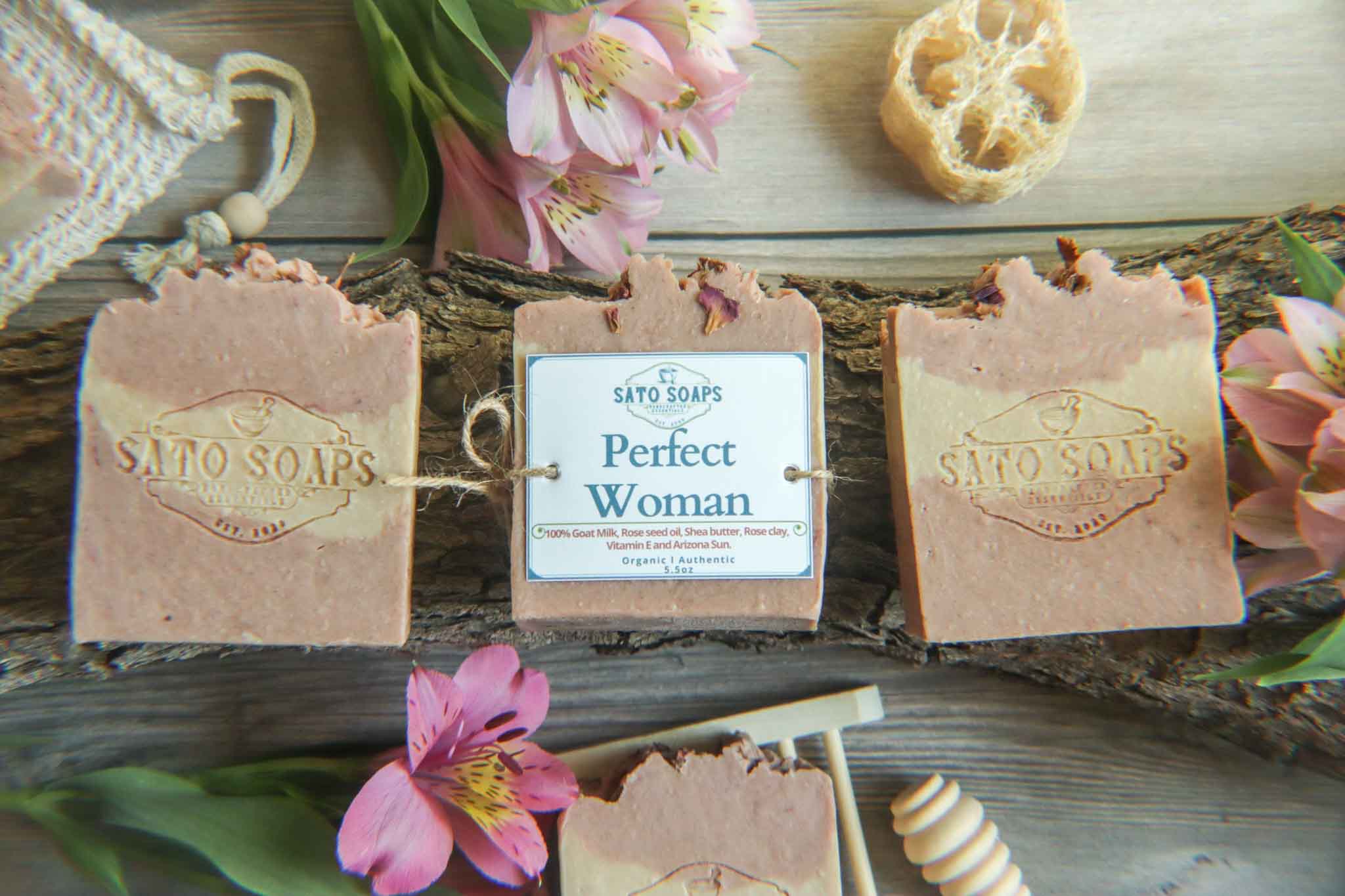 Perfect Woman (Goatmilk and Shea Butter with Rose Seed Body Soap Bar)