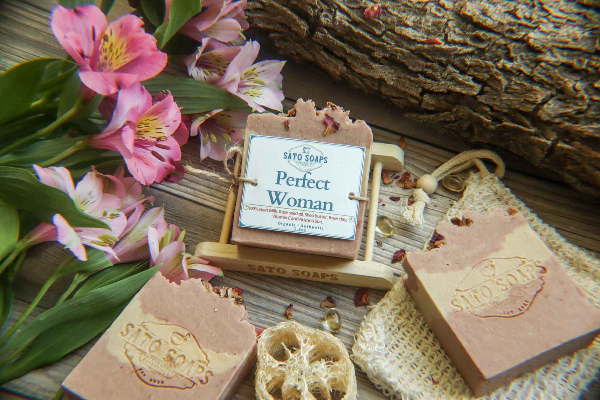 Perfect Woman (Goatmilk and Shea Butter with Rose Seed Body Soap Bar)