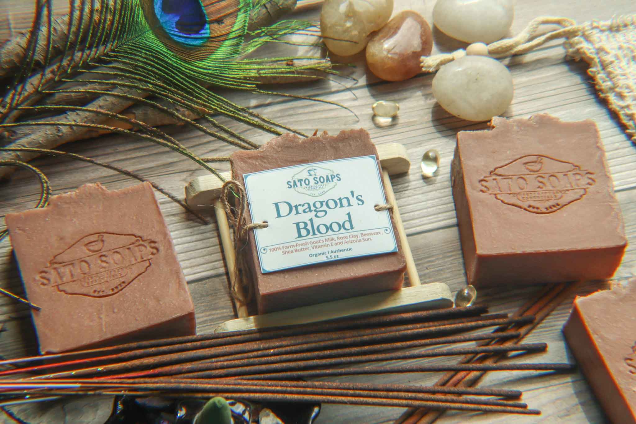 Dragon's Blood (Goatmilk with Shea Butter and Rose Clay Body Soap Bar)