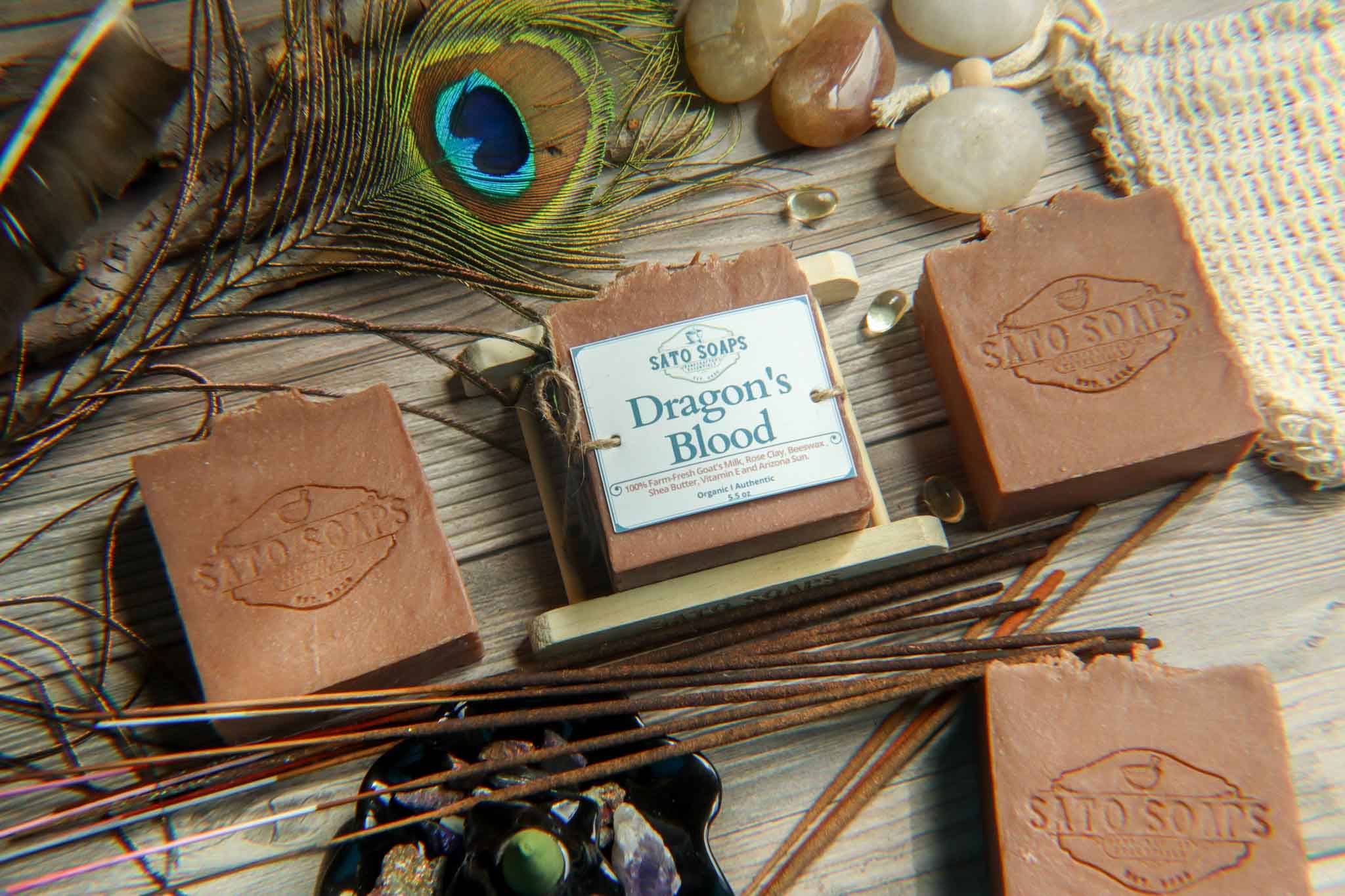 Dragon's Blood Luxurious Goatmilk with Shea Butter and Rose Clay Body Soap Bar