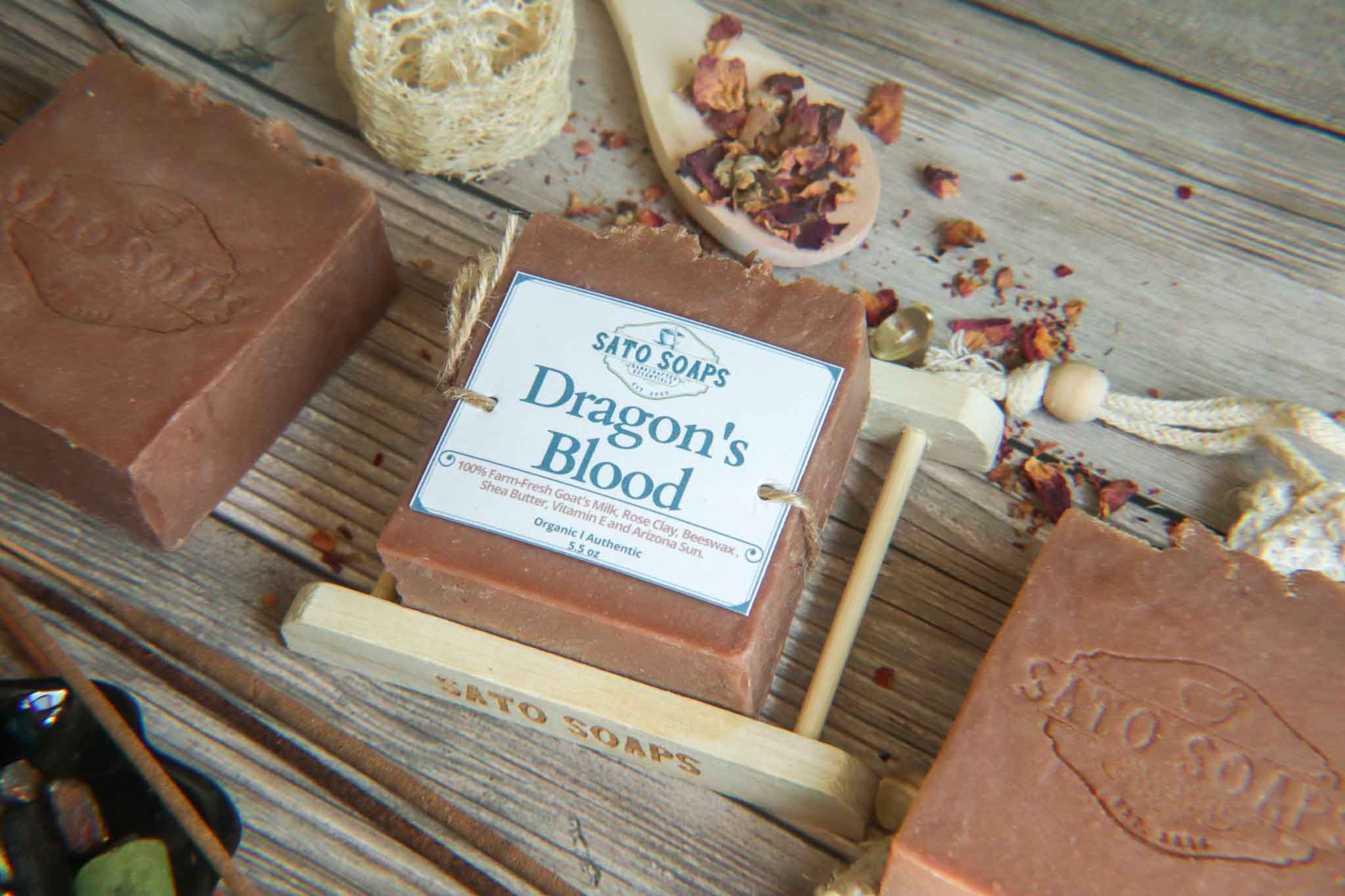 Dragon's Blood (Goatmilk with Shea Butter and Rose Clay Body Soap Bar)