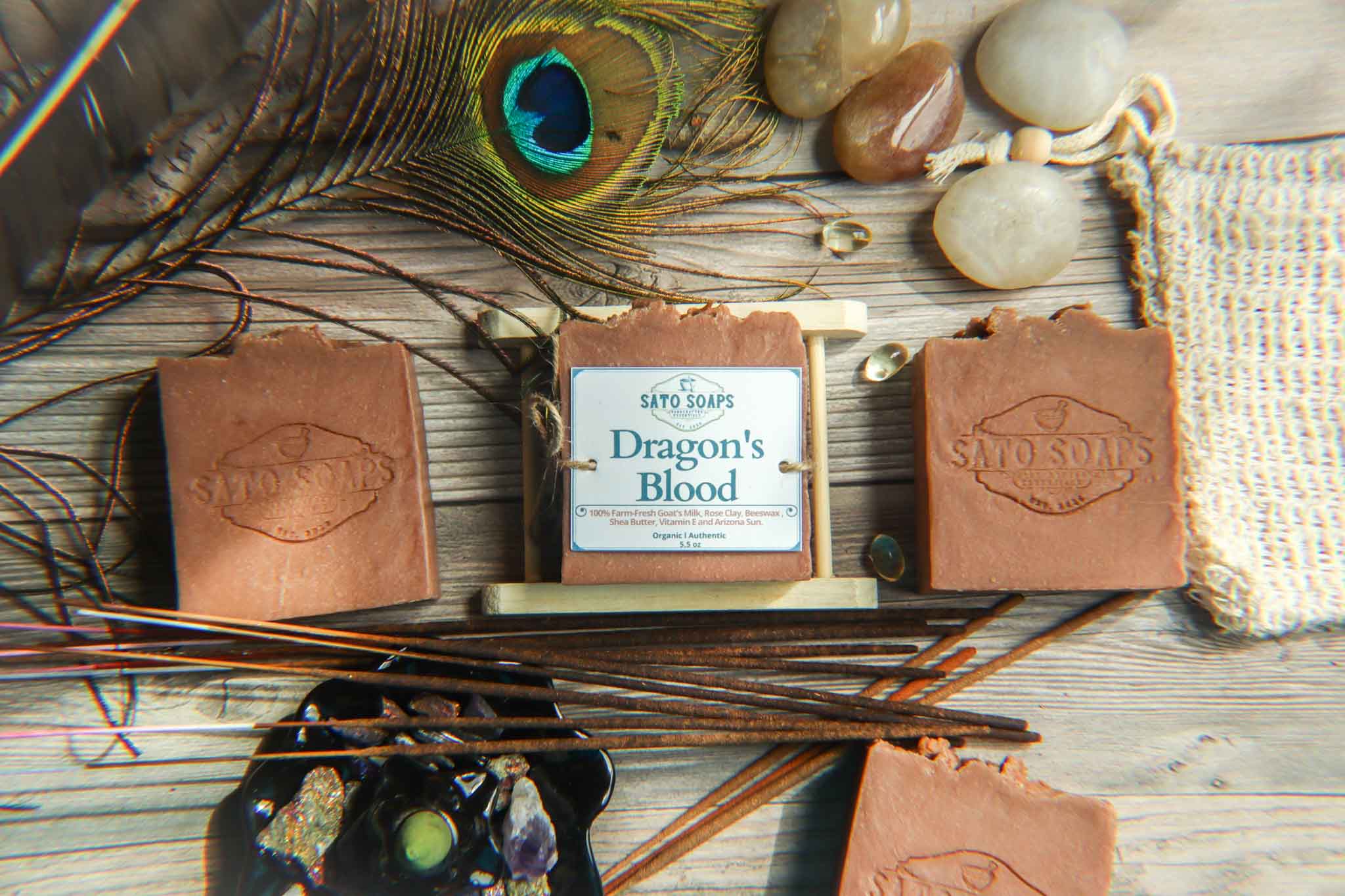 Dragon's Blood (Goatmilk with Shea Butter and Rose Clay Body Soap Bar)